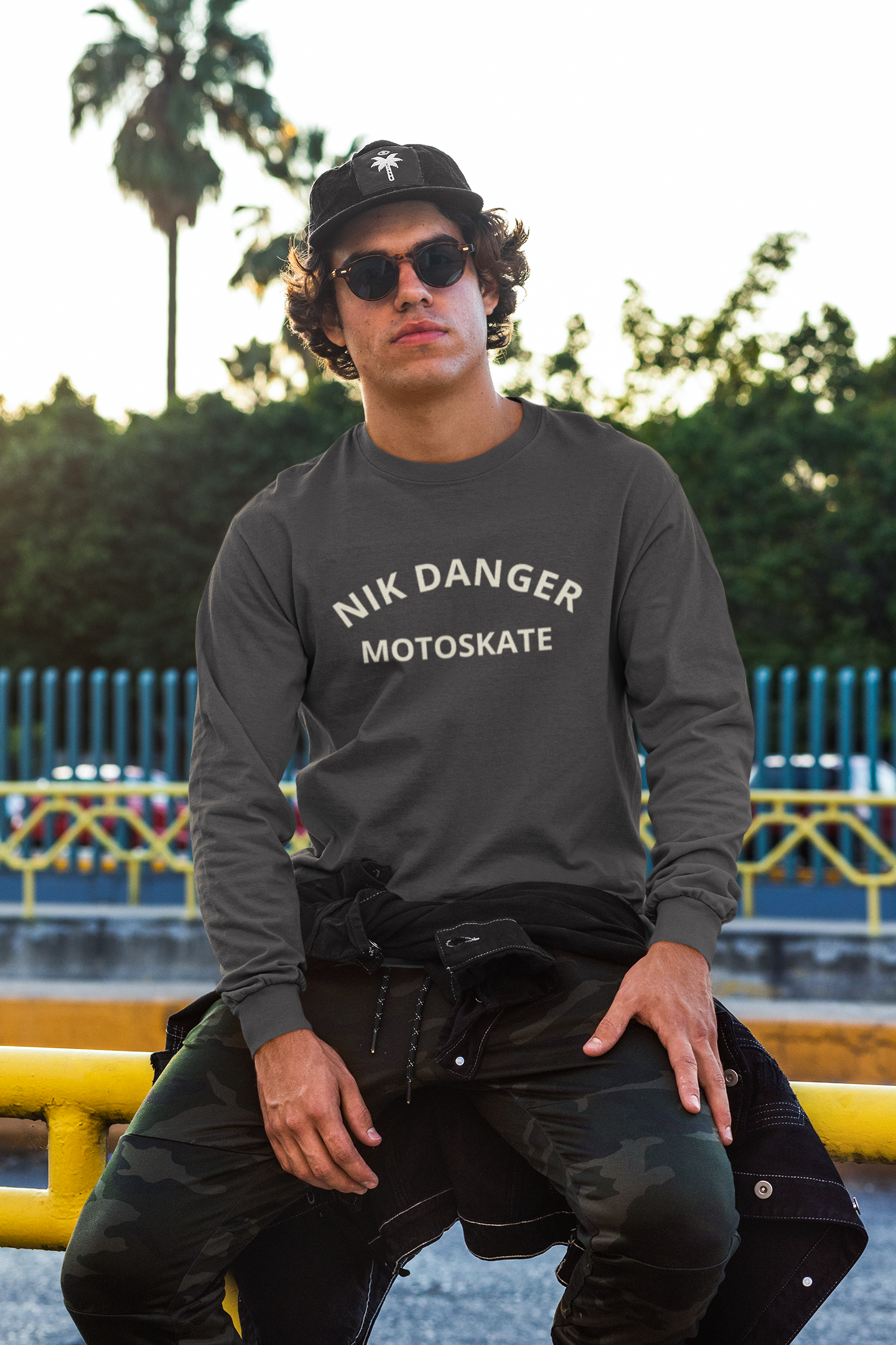 Nik Danger Motoskate Unisex Long Sleeve Tee