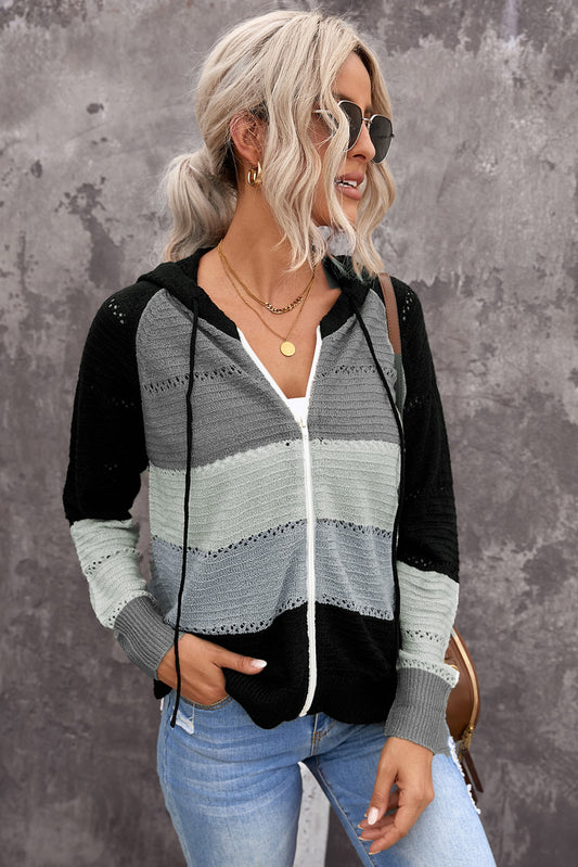 After Surf Zip Up Hooded Cardigan