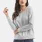 Cold-Shoulder Asymmetrical Neck Sweatshirt