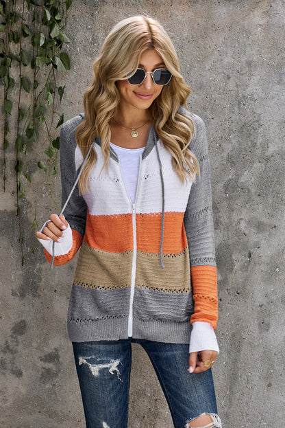 After Surf Zip Up Hooded Cardigan